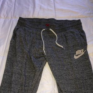 Gray Nike sweatpants